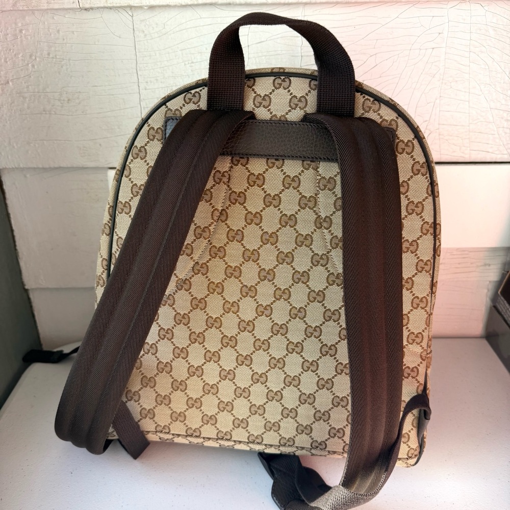 Gucci Canvas Monogrammed Backpack - image 2